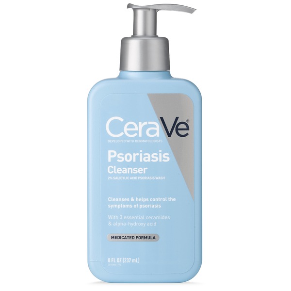 CeraVe Cleanser Psoriasis Treatment with Salicylic Acid, 8 OZ