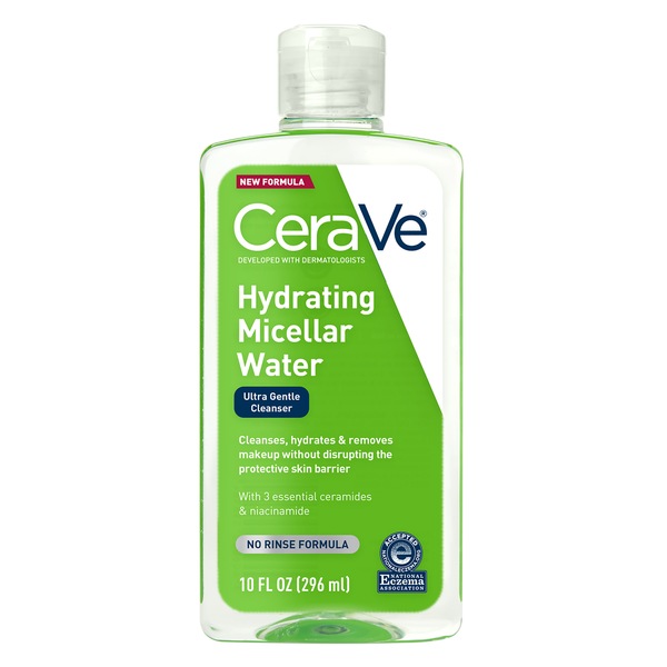 CeraVe - Agua micelar de limpieza hidratante, ultrasuave, 10 oz