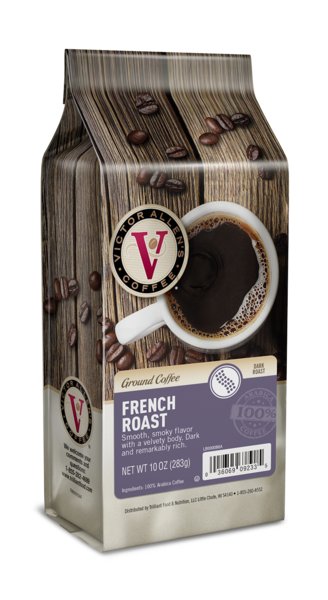 Victor Allen's French Roast Ground Coffee, Dark Roast, 10 oz