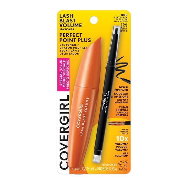CoverGirl Lash Blast Volume Mascara & Perfect Point Plus Eye Pencil Duo Pack