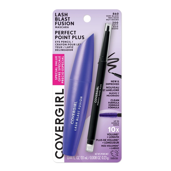 CoverGirl Lash Blast Fusion Mascara & Perfect Point Plus Eye Pencil Duo Pack