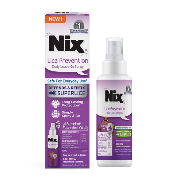 Nix Lice Prevention Daily Leave-In Spray, 6 OZ