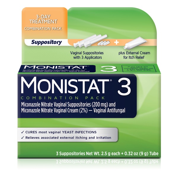 Monistat 3-Day Yeast Infection Suppository Treatment