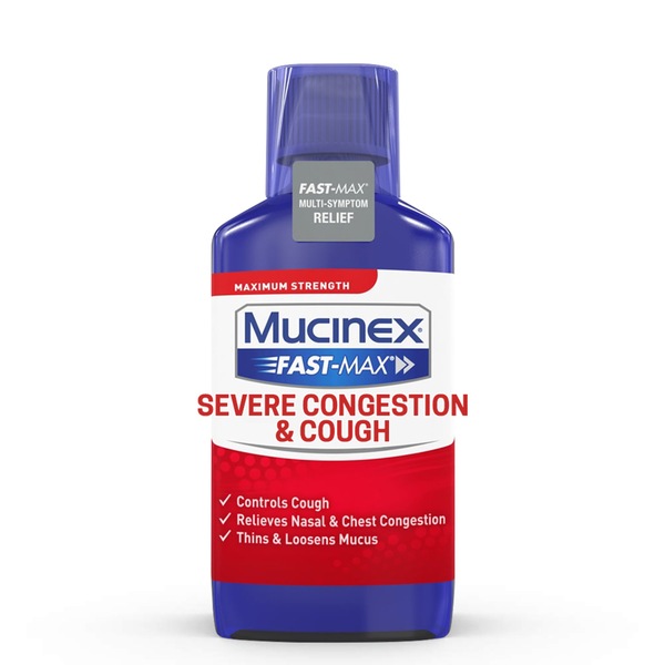Mucinex Fast-Max Adult Severe Congestion and Cough Liquid, 6 OZ