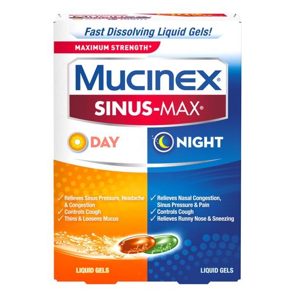 Mucinex Sinus-Max Day and Night Liquid Gels, 24CT