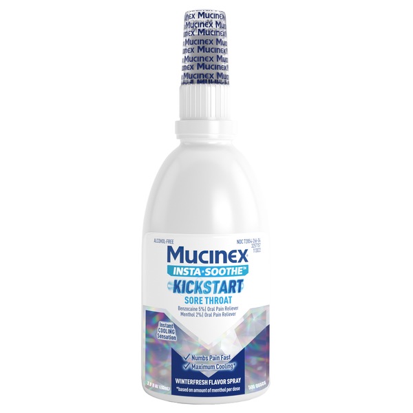 Mucinex InstaSoothe Sore Throat Spray, 3.8 OZ