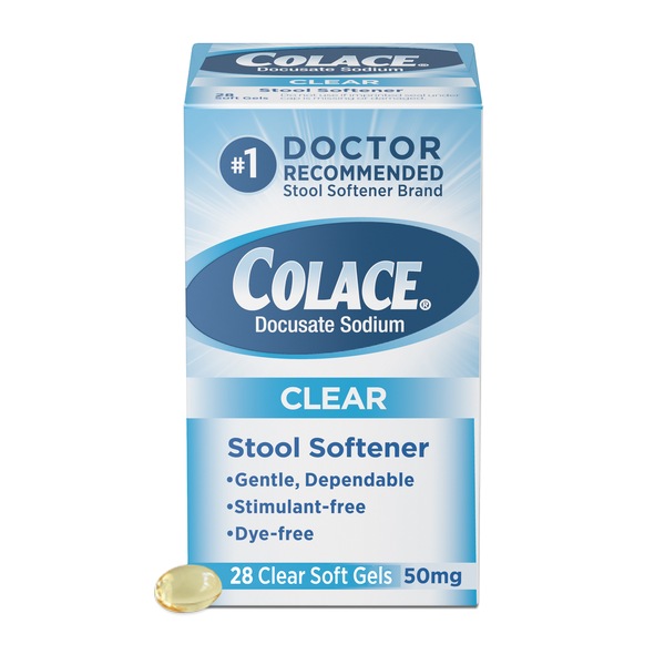 Colace Clear Stool Softener Soft Gels