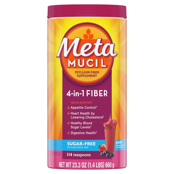 Metamucil 4-in-1 Psyllium Fiber Sugar-Free Powder