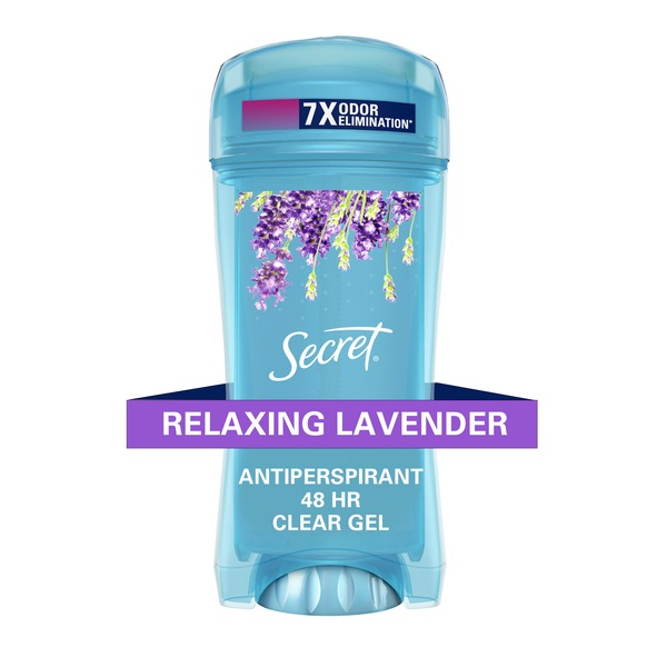 Secret Outlast 48-Hour Clear Gel Antiperspirant & Deodorant Stick, Relaxing Lavender, 2.6 OZ