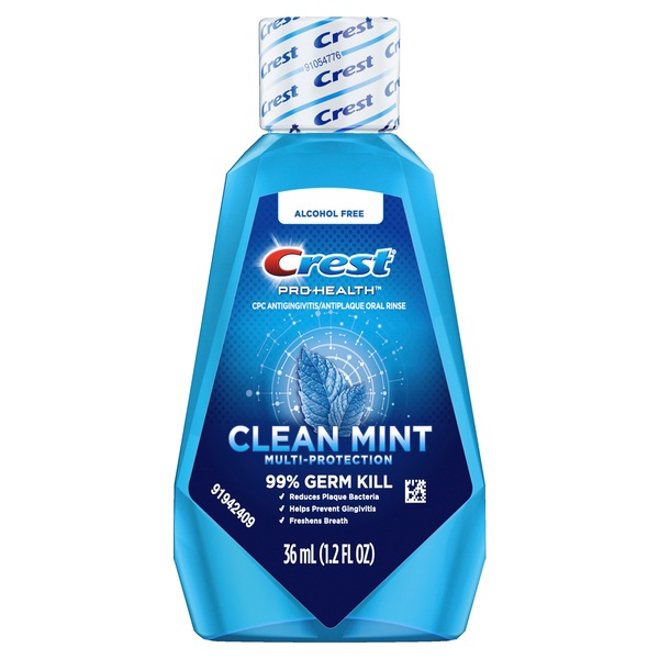 Crest Pro-Health Mouthwash, Alcohol Free, Clean Mint Multi-Protection