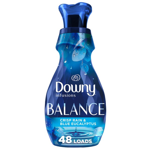 Downy Infusions Balance Liquid Fabric Conditioner, Crisp Rain & Blue Eucalyptus, 32 fl oz