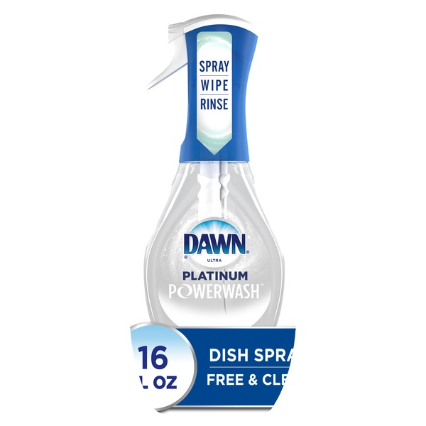 Dawn Free & Clear Powerwash Dish Spray, Dish Soap, Pear Scent, 16oz