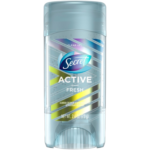 Secret Active Fresh Clear Gel - Desodorante/antitranspirante, 2.6 oz