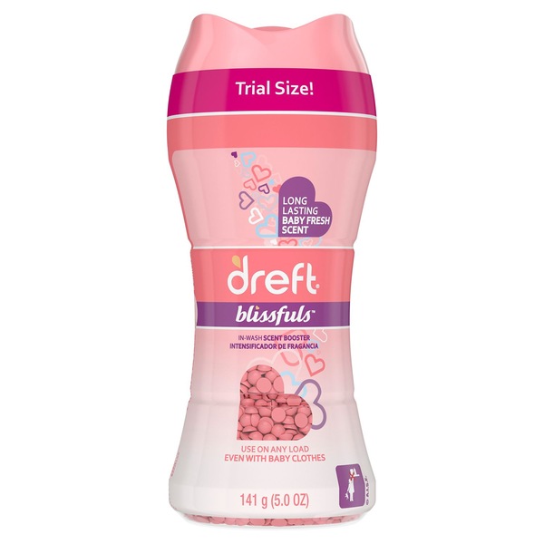 Dreft Blissfuls In-Wash Scent Booster Beads, Baby Fresh, 5 oz