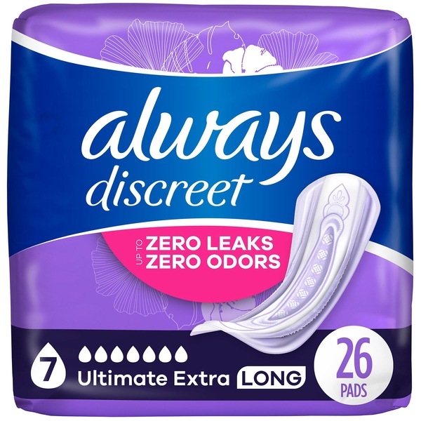 Always Discreet Ultimate Extra Protect Women's Incontinence Pads