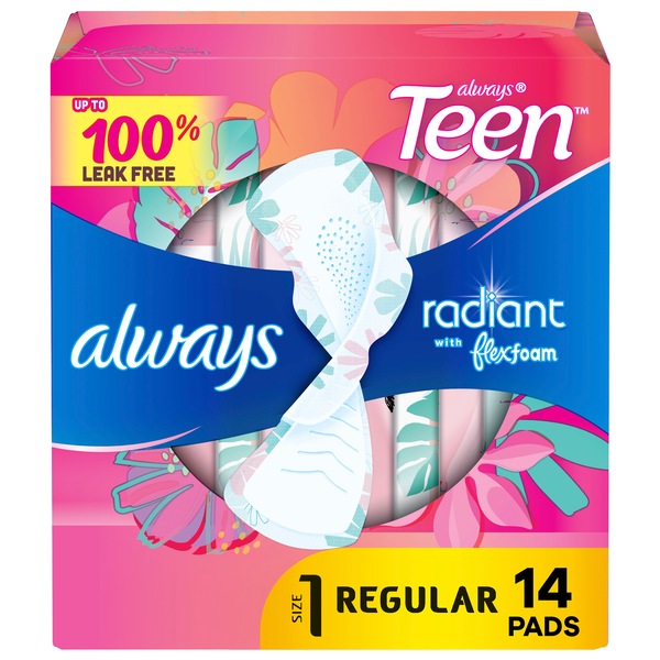 Always Radiant Teen Regscent, 14 CT