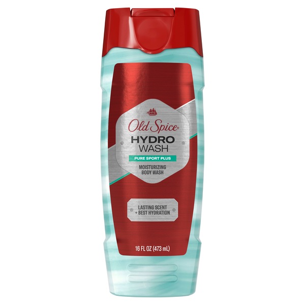 Old Spice Hydro Wash Body Wash Hardest Working Collection Pure Sport Plus, 15.9 OZ