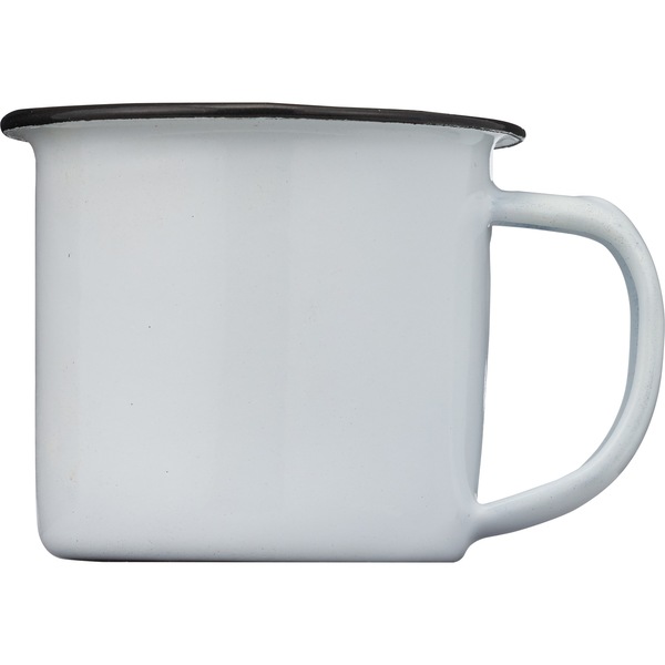 Bene Casa Mini Enamel Mug, White, 3 OZ