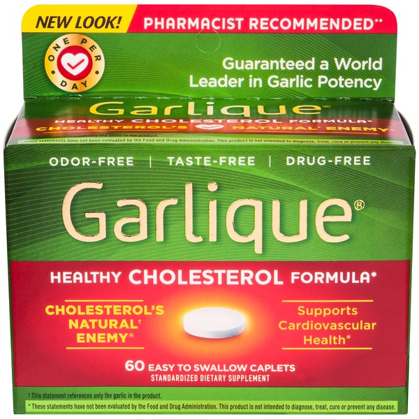Garlique Cholesterol Caplets, 60 CT