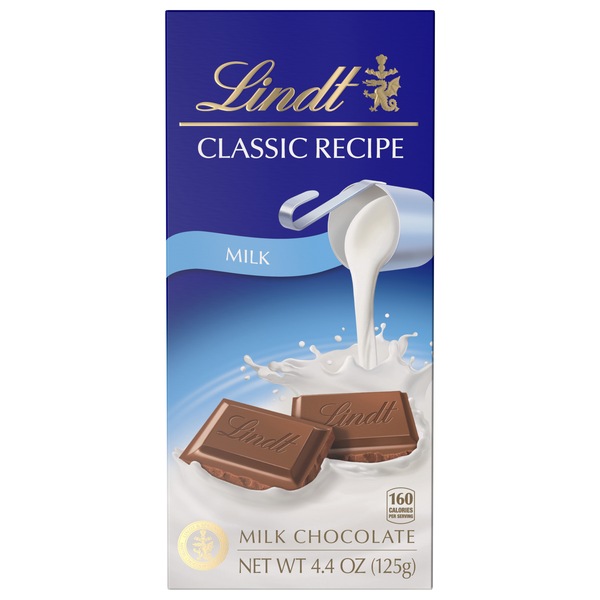 Lindt Classic Recipe Milk Chocolate Candy Bar, 4.4 oz