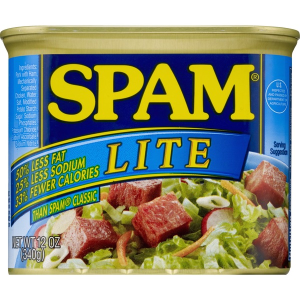 Spam Lite Luncheon Meat, 12 oz