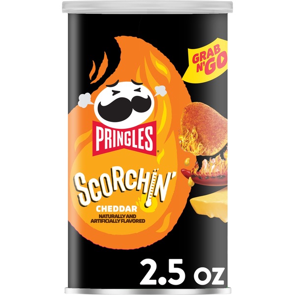 Pringles Scorchin' Grab N' Go BBQ Potato Crisps, 2.5 oz