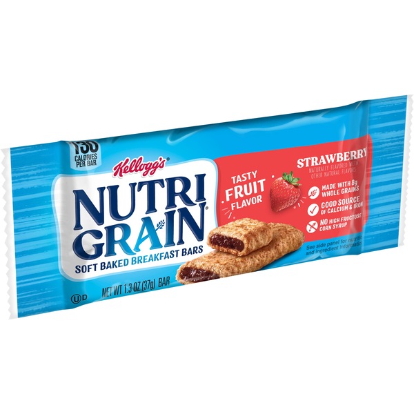 Nutri-Grain Strawberry Soft Baked Breakfast Bar, 1.3 OZ