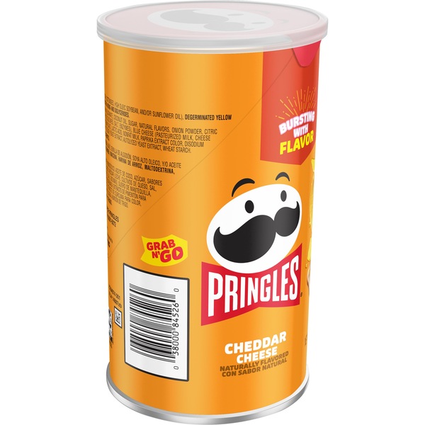 Pringles Cheddar Cheese Potato Crisps Grab N' Go, 2.3 oz