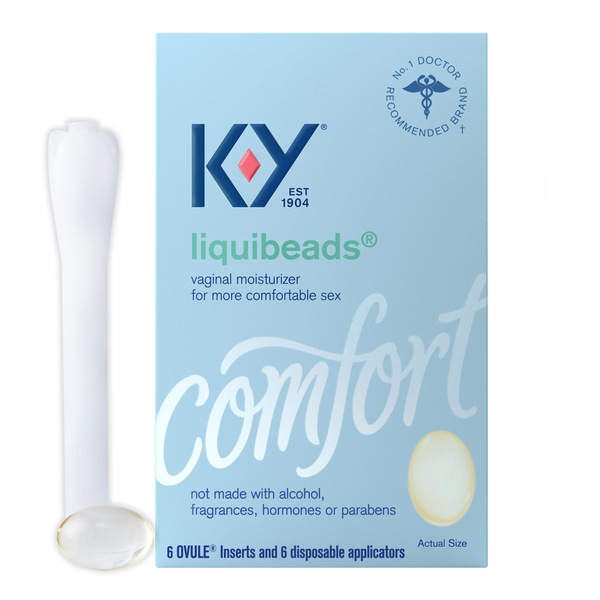 K-Y Liquibeads Vaginal Moisturizer, 6 CT
