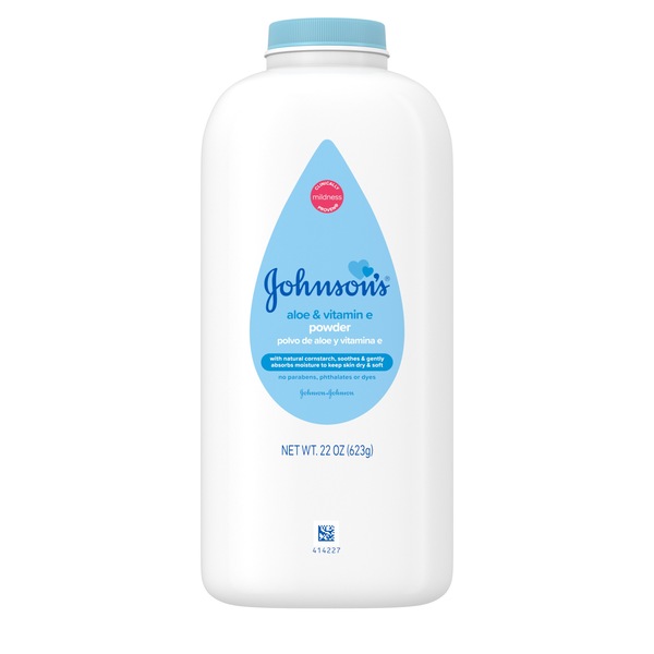 Johnson's Aloe & Vitamin E Baby Powder, 22 OZ
