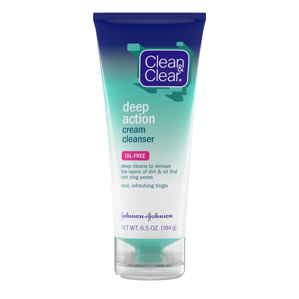 Clean & Clear - Crema limpiadora de acción profunda, 6.5 oz
