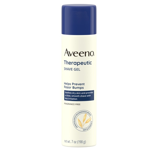 Aveeno Therapeutic Shave Gel, Unscented, 7 OZ