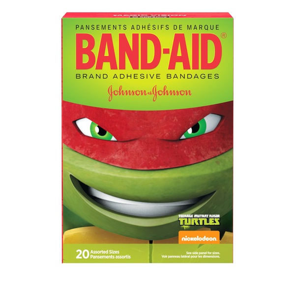 Band-Aid Nickelodeon Teenage Mutant Ninja Turtles Assorted Sizes 20 CT