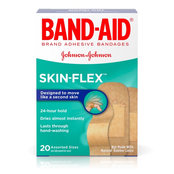 Band-Aid Brand Skin Flex Adhesive Bandages, Assorted Sizes