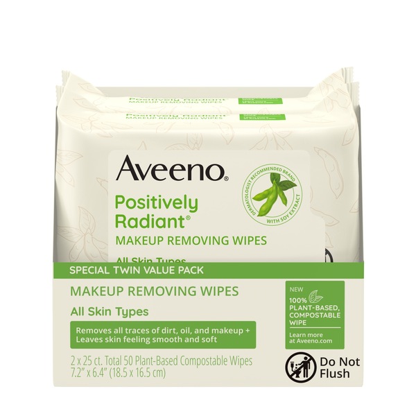 Aveeno Positively Radiant Daily Cleansing Pads