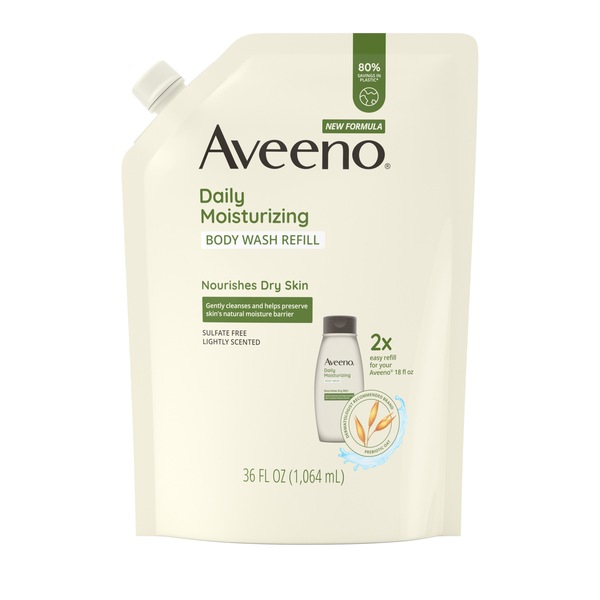Aveeno Daily - Repuesto de gel de baño hidratante, 36 oz