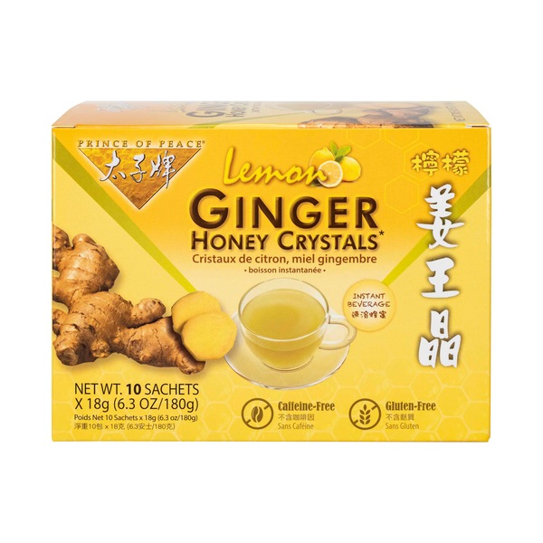 Prince of Peace Ginger Honey Crystals, Lemon, 0.63 OZ