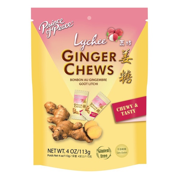 Prince of Peace&reg; Ginger Chews Lychee, 4oz