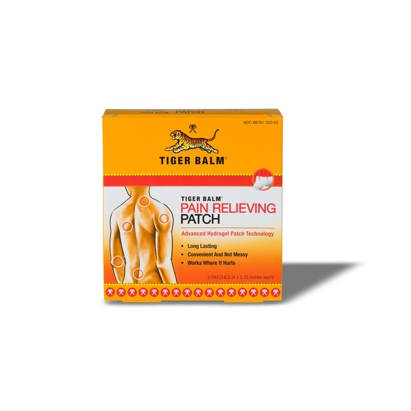 Tiger Balm Pain Relieving Patch, 5 CT
