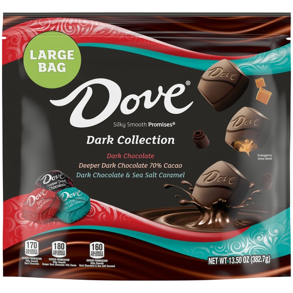 DOVE PROMISES Dark Chocolate Candy Assortment, 13.5 oz Resealable Bag