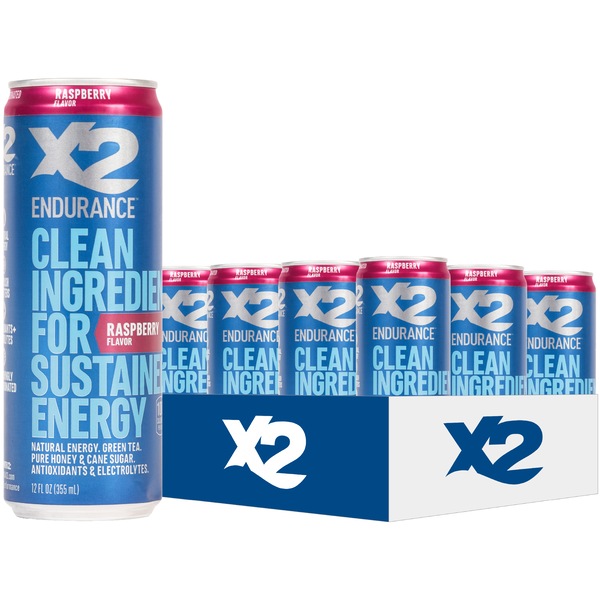 X2 ENDURANCE Clean Energy Drink, 12 oz