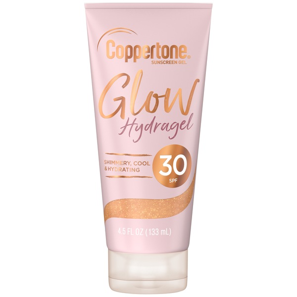Coppertone Glow Hydragel Sunscreen Lotion with Shimmer