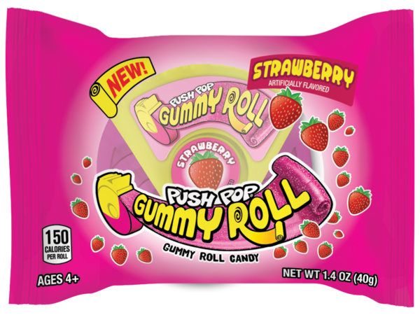 Push Pop Gummy Roll, Assorted Flavors, 1.4 oz