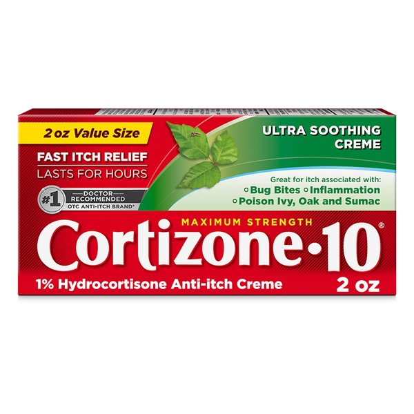 Cortizone 10 Maximum Strength Hydrocortisone Anti-Itch Relief Cream, 1 OZ