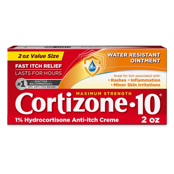Cortizone 10 Maximum Strength - Crema antiprurito, 2 oz