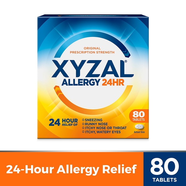 Xyzal Allergy 24HR Allergy Relief, 5mg Levocetirizine Dihydrochloride