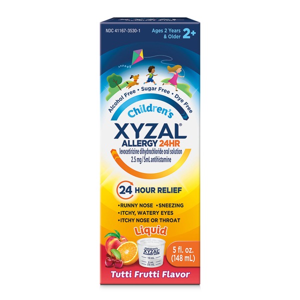 Xyzal Children's 24HR Allergy Relief Liquid, Tutti Fruitti, 5 OZ
