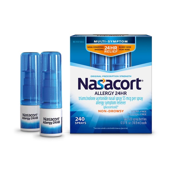 Nasacort 24HR Non-Drowsy Multi-Symptom Allergy Nasal Sprary