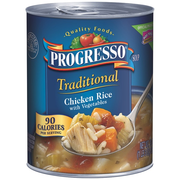 Progresso Traditional Soup Chicken Rice & Vegetables, 19 oz