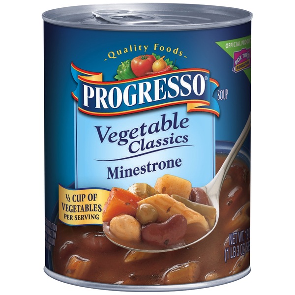 Progresso Minestrone Soup, Can, 19 oz